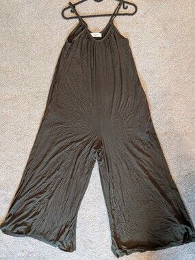 Carly Jean Los Angeles (CJLA) Olive Green Wide-Leg Jumpsuit, Small